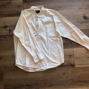 Eddie Bauer light yellow plaid shirt